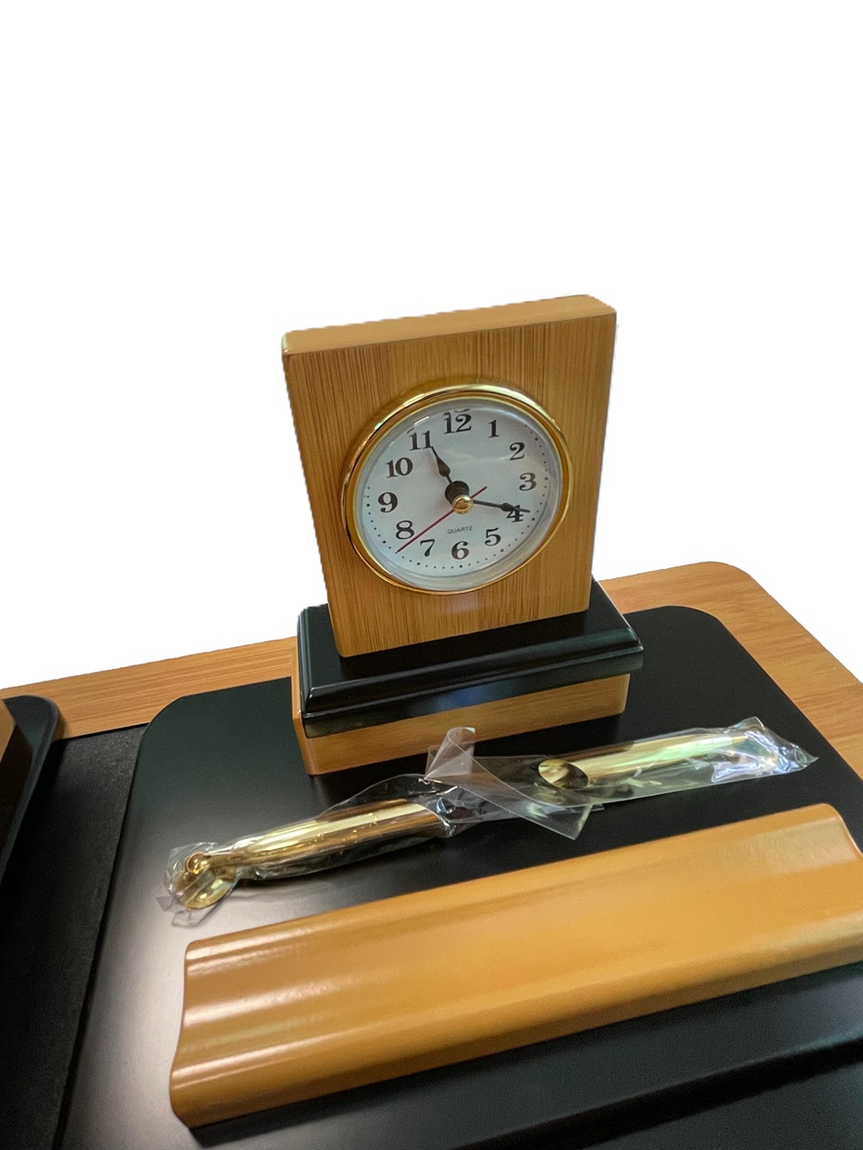 Набор для руководителя 11 предметов ON PU108-9G Шпон